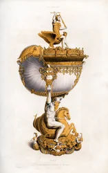 カップ、c1530、1843。