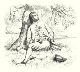 無神論者とどんぐり（エングレービング