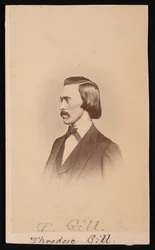 セオドア・ニコラス・ギルの肖像、1837～1914年、1865～1870年。