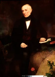 ウィリアム・ワーズワース（1770-1850）の肖像 イギリスの詩人 ヘンリー・ウィリアム・ピッカーズギル（1782-1875）の絵画 19世紀 ロンドン、ナショナル・ポートレート・ギャラリー
