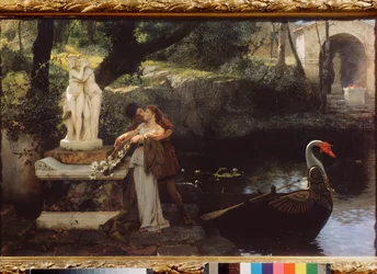 神々の例に従ってください。 Henryk Siemiradzki (1843-1902) の絵画、キャンバスに油彩