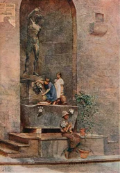 「噴水」、c1904