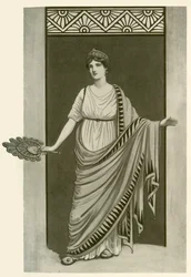 Himation。紀元前550年から紀元前300年の間にギリシャとローマで着用された衣服、1924年。