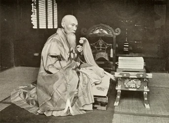 仏教の修道院長、1910年。