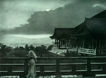 清水寺の月明かり、1910年。