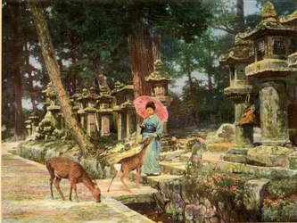 奈良、旧日本心、1910年。