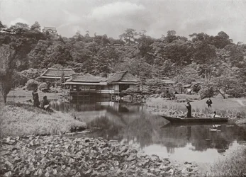 彦根の「葉景亭」イン＆ガーデン（モノクロ写真