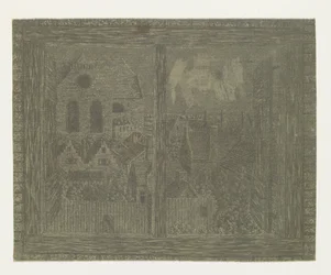 Segers の家の窓から Noorderkerk を眺める Segers の家の窓から Noorderkerk に向かって見る