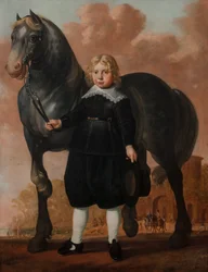 彼の馬を持つ少年、1646