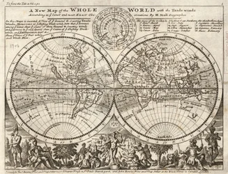最新かつ正確な観測に基づく貿易風による新しい世界地図 LOC 2017585657