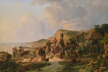1837年のプロブシュタイアーでの漁師の帰郷