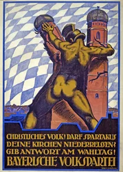 バイエルン人民党の選挙運動ポスター (カラー リソ)