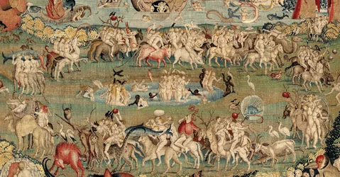 Maallisten ilojen puutarha. noin 1560 (kuvakudos)