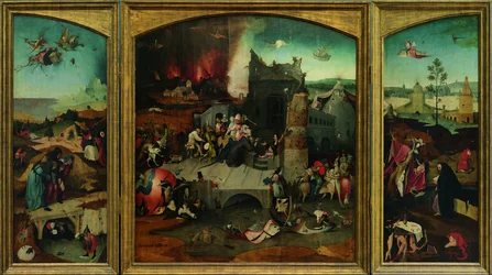 聖アンソニーの誘惑. Google Art Project からの高解像度複製。 左上隅を再サンプリングする必要がありました