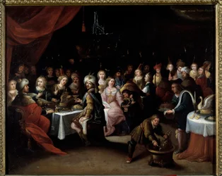 カナの婚礼 ヒエロニムス（ヒエロニムスまたはジェローム）・フランク（1578-1628）による絵画 17世紀 トゥールーズのオーギュスタン美術館蔵