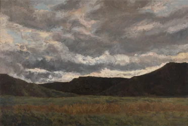 夕方の雷雨の後