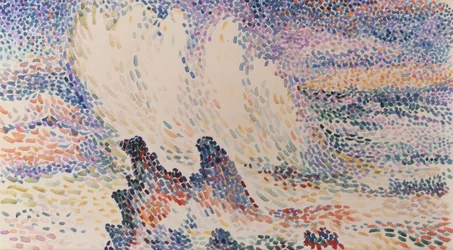 波の習作（紙に水彩）