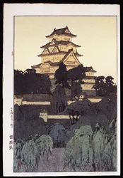 姫路城の夕景