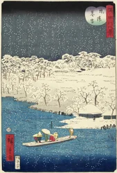 1861年11月、羽柴の夕雪