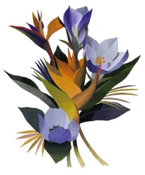 シャープな花。