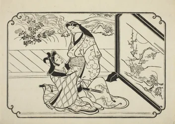 画面の後ろ、1673-81年