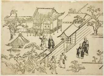 本坊 「上野花見の情景」より