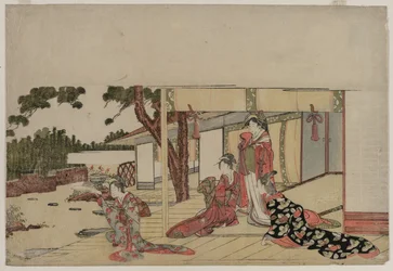 ベランダの女性たち」1800年頃