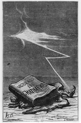 ビクターユーゴー（1802-85）による「レシャティメント」のイラスト（1853年）、J。ヘッツェル発行の40版、1872年