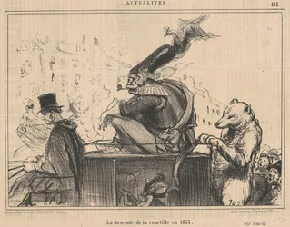 1855年の中庭の降下