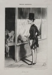 Parisian Emotions、plate 3：I Have Three Sous !, 1839。