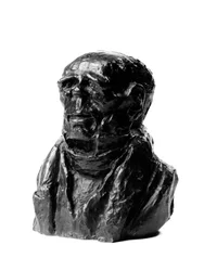 胸像は「Celebrites du Juste Milieu」のロード「実業家で代議士のBenjamin Delessert(1773-1847)のカリカチュア。末端のテツ"オノレ・ドーミエ（1808-1879）による彫刻 19世紀。Inv L 48.2 Dim in cm H 17 x L 13 Musee des Beaux Arts