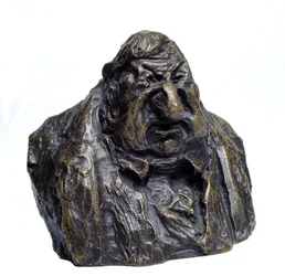 胸像は、「Celebrites du Juste Milieu」の「風刺画：Jean Marie Fruchard（1786 - 1872）、depute.ル・デグーの擬人化」 オノレ・ドーミエ（1808-1879）による彫刻 19世紀 マルセイユ、ロンシャン宮殿、ボザール美術館（Musee des Beaux Arts