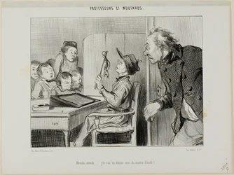 待っててね、誰が先生か見せてあげるから......」『Professeurs Et Moutards』より11枚目