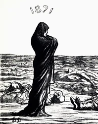 1871年、アレゴリー(リトグラフ)