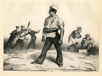 La Caricature (1830) 政治的、風刺的な白黒写真