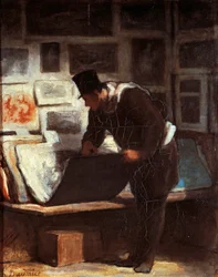 オノレ・ドーミエ（1808-1879）による版画愛好家
