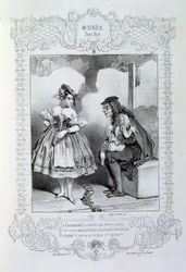 フィリッポンのアイデアや伝説を描いたイラストを「Les Cent and Robert Macaire」と題して紹介しています。