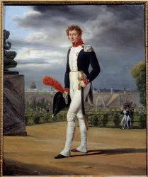 コレクターのフィリップ・ルノワール（1785～1867）の肖像。エミール・ディット・オレス・ヴェルネ（1789-1863）の絵画