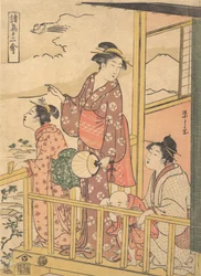 長い尾を持つ尾長鶏、シリーズ「十二種の鳥、諸鳥十二禽...」より、1791年頃。