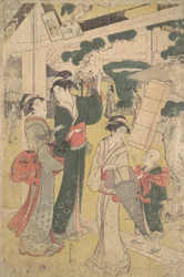 女性のグループ。