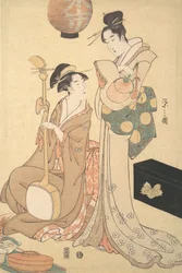 2 つの芸者、カリフォルニア州。 1792年。