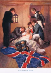ネルソンの死、「マダムタッソー蝋人形館」のイラスト（カラーリソ）