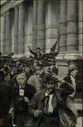 1873年9月18日、ニューヨーク証券取引所からのラッシュ
