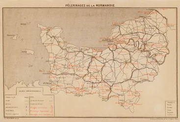 ノルマンディー山脈（カラーリトグラフ）