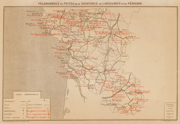 ポワトゥー・デ・ラ・サントンジュ・ドゥ・ランスモワ・デュ・ペリゴール（カラーリトグラフ）