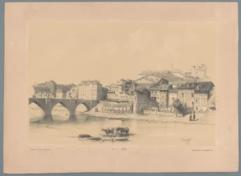 ヴィエンヌのリモージュの眺め Vue de Limoges (オブジェクトのタイトル) 風景の断片（連載タイトル） Fragments de Paysages (シリーズタイトル)