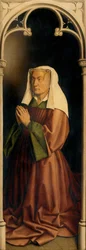 Retrato de Lysbette Borluut, painel do exterior do Retábulo de Ghent