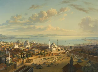 Beyazitの火の塔からコンスタンチノープル