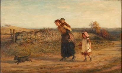 素朴な喜び (キャンバスに油彩)