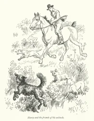 ジェーン・オースティンの「ノーサンガー・アビー」のイラスト（リトグラフ